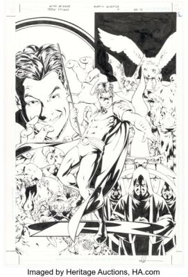 Mike McKone and Marlo Alquiza Teen Titans #4 Cover Original Art (DC, 2003). | Heritage
