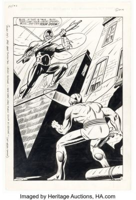 Dick Ayers and Archie Artist The Fly #11 Unpublished Splash Page 6 Original Art (Archie, c. 1984). | Heritage