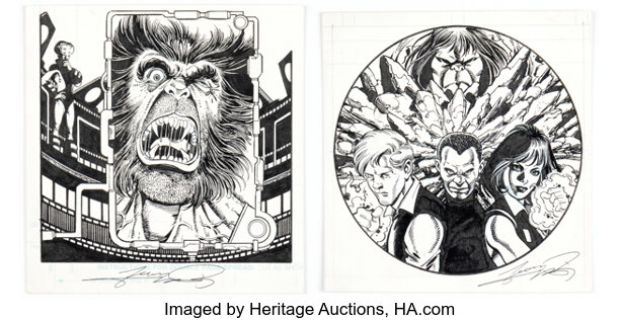 George Pérez X-Men and the Avengers: Gama Quest Book Two Book Illustrations Original Art Group of 2 (Berkley/Marvel, 1999). (Total: 2 Original Art) | Heritage