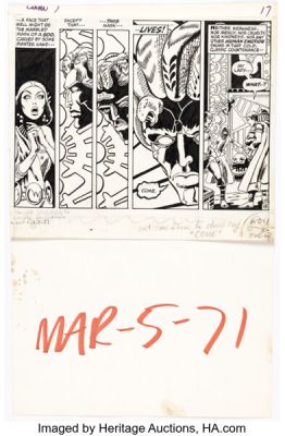 Barry Smith, Dan Adkins, and Sal Buscema Conan the Barbarian #7 Story Page 13 Original Art (Marvel, 1971). | Heritage