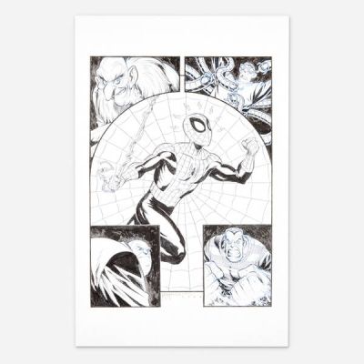 Shawn McManus | Spider-Man Original Art Illustration (2023) | Landry Pop Auctions
