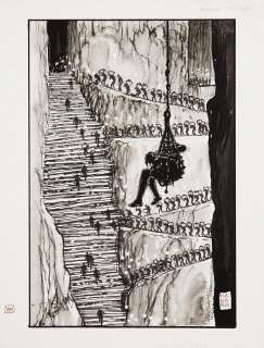 Milo MANARA (né en 1945) "L’oiseau du soleil" Illustration tirée de "L’oiseau du soleil" | Tajan