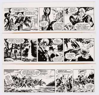 Garth: 3 original artworks (1971) by Frank Bellamy from the Daily Mirror 1st/8th/25th September | Comic Book Auctions ltd