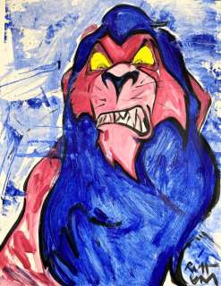 Scar [The Lion King] - Street Art Painting - Ruttum - Original Acrylic Art | Catawiki