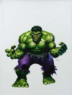HULK - UNIVERSAL ORLANDO - INCREDIBLE HULK COASTER (1998) - Joe Jusko Hand-Painted Hulk Artwork | Propstore