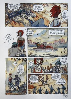 Gilles Cazaux | Le grand Large – TOME 1 – Planche originale – Page 43 | Zic et Bul