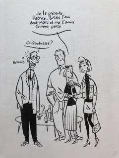 Dupuy-Berberian - Dessin original - Rendez-vous arrangé | Catawiki