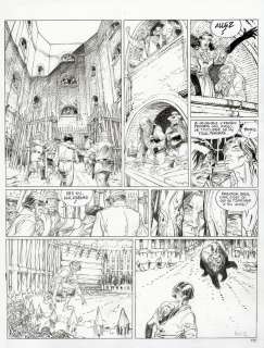 François Boucq (Né En 1955) | Bouncer, Tome 8, 6 planches de 53 Ã  58 traçant la séquence complète du combat avec l’ours, 2012 | Fauve Paris