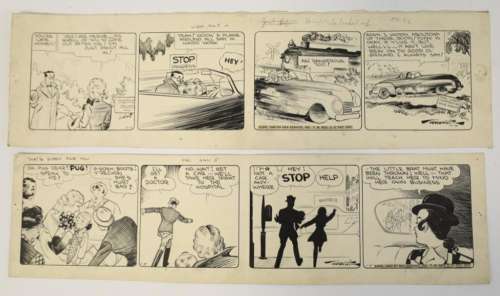 2 Original Comic Art Boards Drawn By Edgar Martin | misc / divers