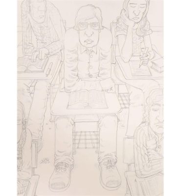 BACKDORF, JOHN (’DERF’, B. 1959) STUDY FOR COVER ’MY FRIEND DAHMER’ | Zwiggelaar Auctions