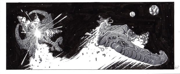 Roberto de Angelis | Cronache del Futuro (Albetto allegato a Nathan Never Speciale n.5): Tecnodroidi | Tavole Originali