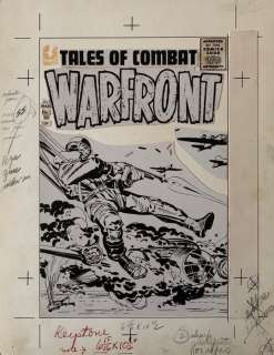 Warfront #28 - Jack Kirby and Joe Simon Cover Production Art - Loose page - First edition - (1956) | Catawiki
