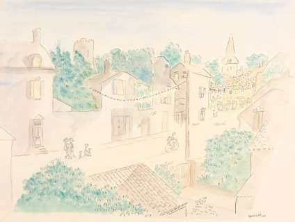 Jean-Jacques Sempé 1932-2022 | La Fête du village | Artcurial