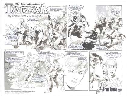 Tom Grindberg | Grindberg - The New Adventures of Tarzan #3730, Sunday Page, 2014 | Russ Cochran