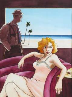 Loustal (De), Jacques | LOUSTAL , JACQUES CLICHES D’AMOUR Illustration originale à l’encre de Chine | Cornette de St Cyr