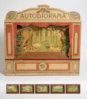 Rabier, Benjamin | AUTODIORAMA Rarrissime théâtre animé en bois contrecollé | Cornette de St Cyr