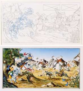 Walt Disney Studio | MICKEY - HOMMAGE A DON QUICHOTTE Très belle illustration | Cornette de St Cyr