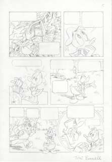 Toni Bancells | Toni Bancells (1949-2021) - Original comic sketchpage - Donald Duck | Catawiki
