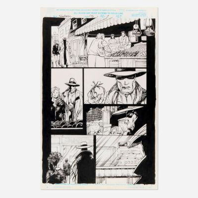 Lot 102 - Denys Cowan and John Floyd, Silver Surfer Vol. 3 #146 Story Page 7 Original Art (Marvel Comics, 1998) | Landry Pop Auctions