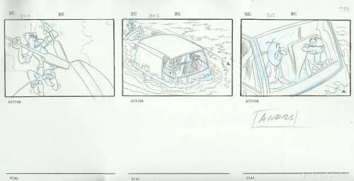 STORYBOARD DIBUJO ORIGINAL MORTADELO Y FILEMON (114) - SERIE ANIMACION - Clever & Smart