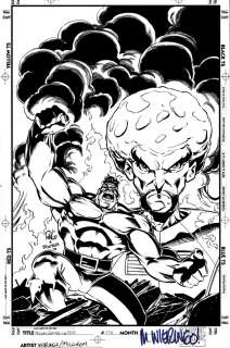 Mike Wieringo Al Milgrom - hulk: ghost of the past tpb cover (hulk vs the leader! ) 1996