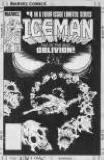 Mike Zeck | X-MEN’S ICEMAN #4 COVER ORIGINAL ART( Death of Iceman?) | Pedigree Comics