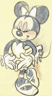 Tony Fernandez, Disney Artist | Minnie Ballerina inspired by Edgar Degas II - Original Painting - Tony Fernandez Signed | Catawiki