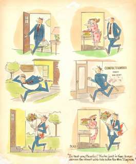 Dick Cavalli - Color / Husband Forgetting Birthday Gag - 1953 True / Humorama