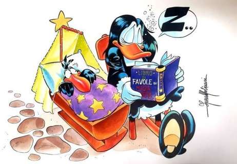 Lara Molinari | Lara Molinari - Illustrazione originale - Amelia e il Libro di Favole di Magia Nera | Catawiki