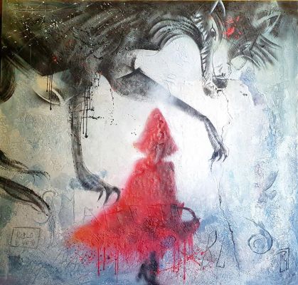 Paolo Mottura | “Little Red Riding Hood: Vico Bonaria” – Illustrazione | Cart Gallery