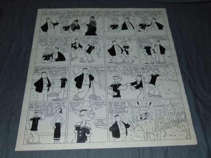 Popeye. Original Circa 1930’s Sunday Page. | Weiss Auctions