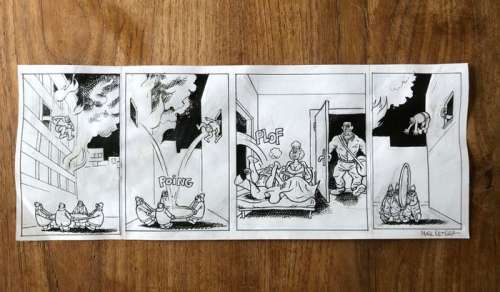 Retera, Mark | Retera, Mark - Originele strook - Dirkjan - De brandweer is je beste vriend! - (2021) | Catawiki