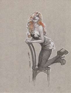 Bleda, Sergio | Sergio Bleda - Dessin original en couleur - Rousse - Format: 25 x 32 cm | Catawiki