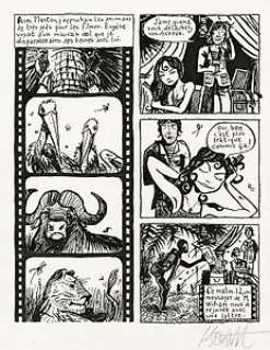 Bernard, Fred - Bernard, Fred - Planche originale - Une Aventure de Jeanne Picquigny T1 - La Tendresse des crocodiles - (2003)