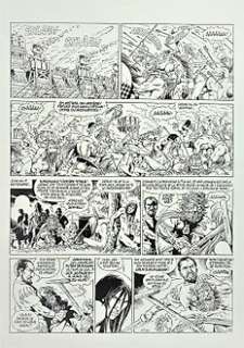 Mitton, Jean-Yves | Mitton, Jean-Yves - Originele pagina - Vae Victis! 15 - Amber in Alesi, "cursum perficio" | Catawiki