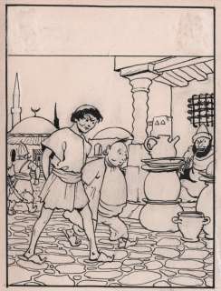 Laudy, Jacques | Hassan et Kaddour - Le voleur de Bagdad / De dief van Bagdad - Planche originale (planche 11) - Avec album de luxe - Cartonné - EO - (1948/2021) | Catawiki