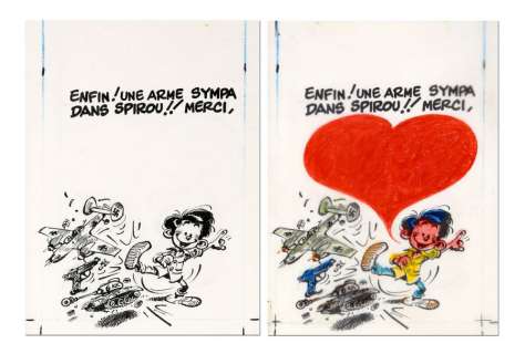 Franquin | Illustration Ã  l’encre de Chine publiée en c… | Millon