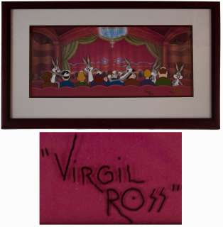 Bugs Bunny Limited Edition Hand-Painted AP Cel Signed by Artist Virgil Ross -- Artwork Measures 24.5’’ x 11’’ | Nate Sanders