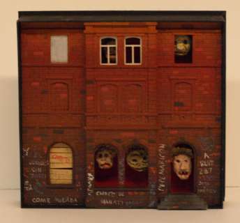 A Small Work of Art By John Putnam, Given To Bill in the Mid 1970’S, Part of a Boarded Up Building Covered with Graffiti, | Putnam - Small Art Piece | Russ Cochran