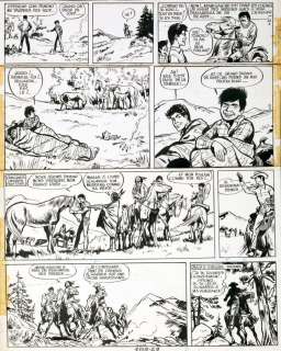 Jijé | Jerry Spring, planche n°36 Ã  l’encre de Chin… | Millon