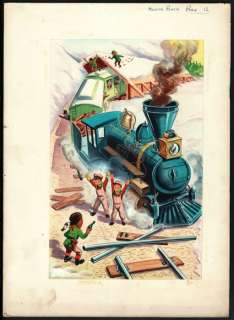 McGillivray, Robert | Robert McGillivray - Originele illustratie in gouache op board - Originele illustratie voor het ’Mountie Book’ (pag. 13) - (1965/1966) | Catawiki