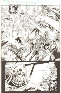 Scott Hanna, Tom Raney - annihilation conquest #5 p. 9 - kree sentry vs. Phalanx action splash - ronan the accuser - 2008