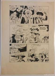 OSWAL : 7 PÁGINAS (DE UN TOTAL DE 12) ORIGINALES DE LA HISTORIA : AQUÍ LA MUERTE... - 1982 -