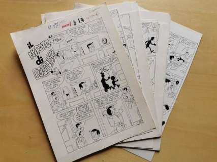 Signoroni | Cucciolo N.17 - 16x tavole originali - epis. completo "Il nipote di Pucacioff"di Signoroni - Page volante - (1972) | Catawiki