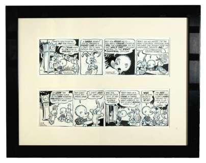 "POGO" DAILY STRIP ORIGINAL ART PAIR. | Hake’s