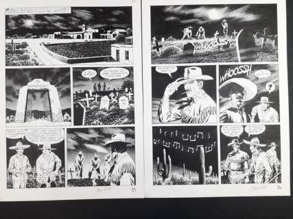 Fabio Civitelli | Tex - La Cavalcata del morto - Coppia di tavole - Page volante - EO - (2012) | Catawiki