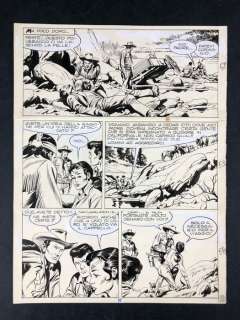 Giovanni Ticci | Tex n° 146 - "Terra promessa" - G. Ticci - Page volante - Exemplaire unique - (1972) | Catawiki