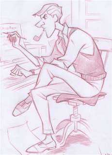 Jaume Esteve, Disney Artist | 101 Dalmatians Characters : Roger Radcliffe - Original Drawing - Jaume Esteve Signed | Catawiki