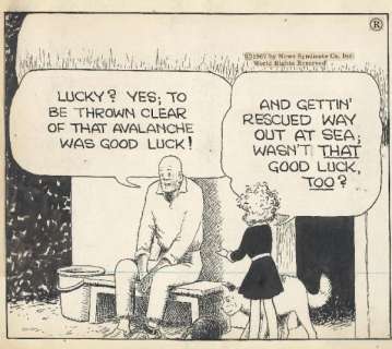 92: Gray Little Orphan Annie 8/1/67 original comic art | Russ Cochran