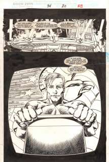 Scott Koblish, Steve Pugh - doom 2099 #34 p. 28 - steve rogers captain america speech splash - 1995 signed